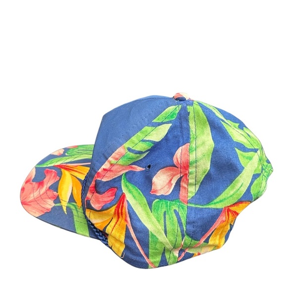 Hawaii Embroidered Sportcap Floral Flower Print Snapback Hat Vintage‎ - Picture 3 of 5